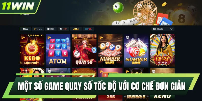 Một số game quay số tốc độ với cơ chế đơn giản